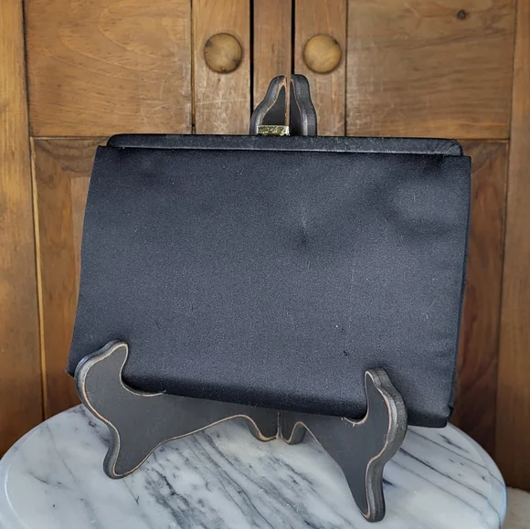 Brooks Brothers Black Clutch with Gold Accent - Picture 9 of 15